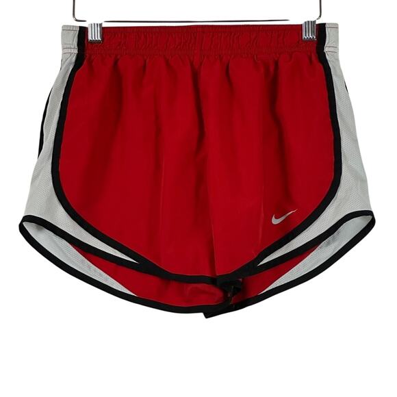 Nike Running Shorts Womens S Red White Dri-FIT Athletic Athleisure Gym Fitness - Picture 1 of 3